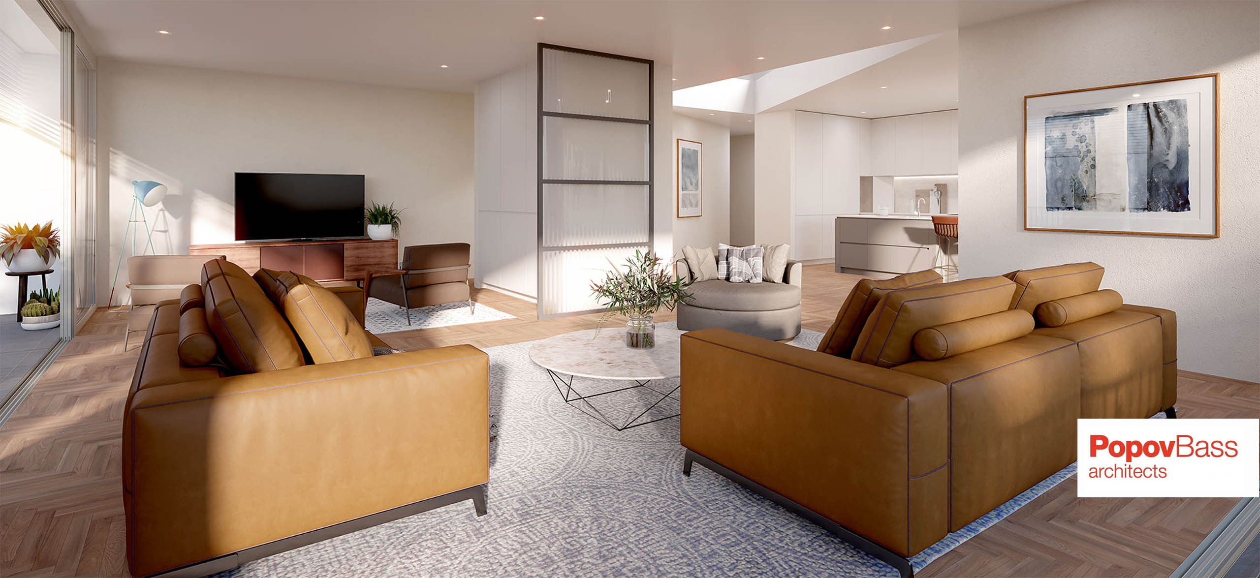 Beautiful interiors of apartments at Coast Newport Beach