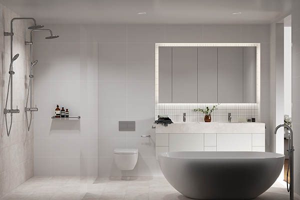 Beautiful bathroom fittings at Coast Newport